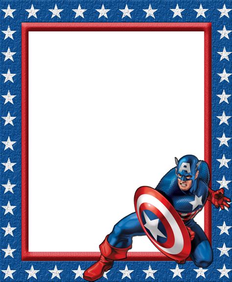 Printable Avengers Border Design